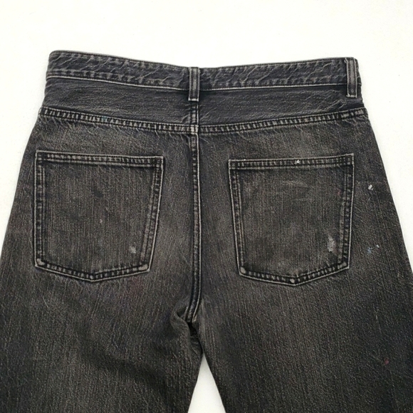 COS Paint Splattered Jeans Women's Size 29 Washed Black High Rise Straight Leg - Picture 7 of 15